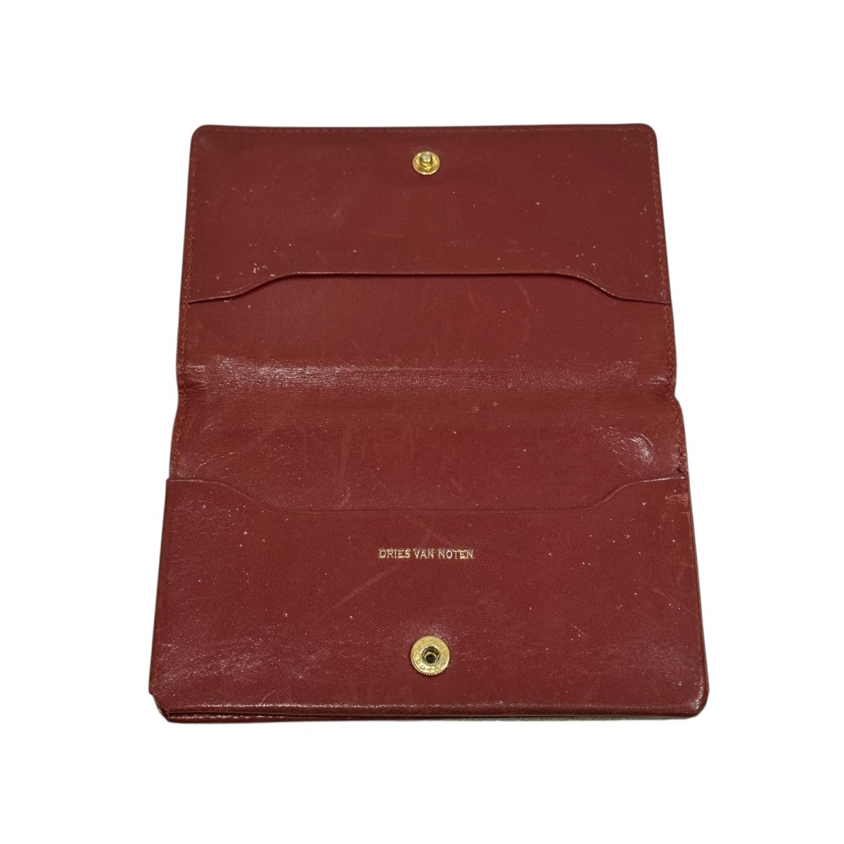 Dries Van Noten カードケース DRIES VAN NOTEN】プリントレザー カードケース 送料関税込