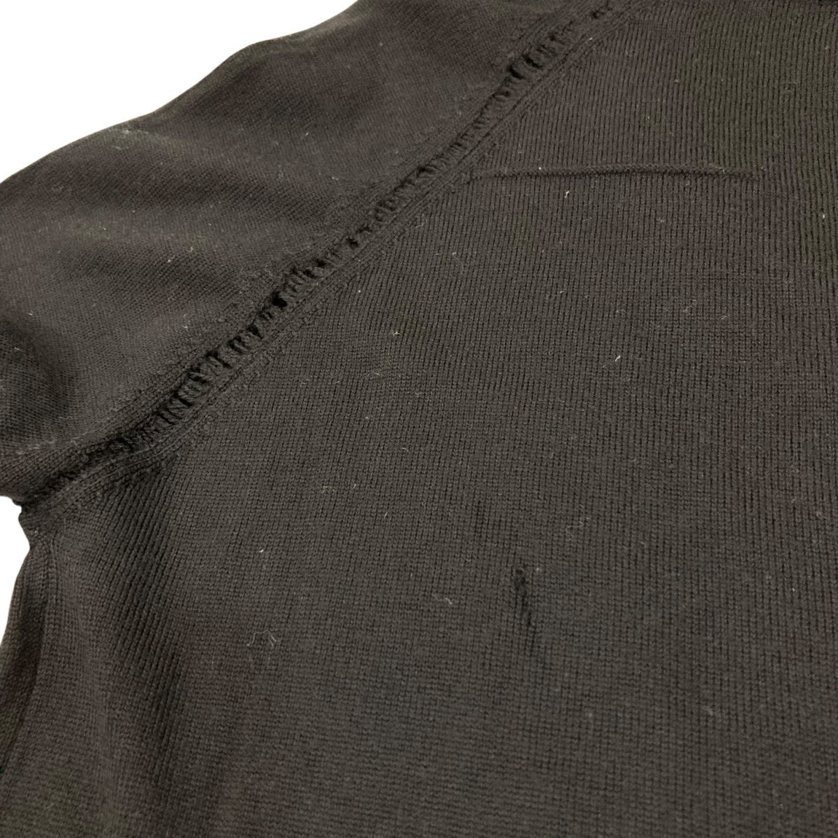 DIOR HOMME Vネックダメージニット S Dior Homme(ディオールオム) ダメージ加工 Vネックニット