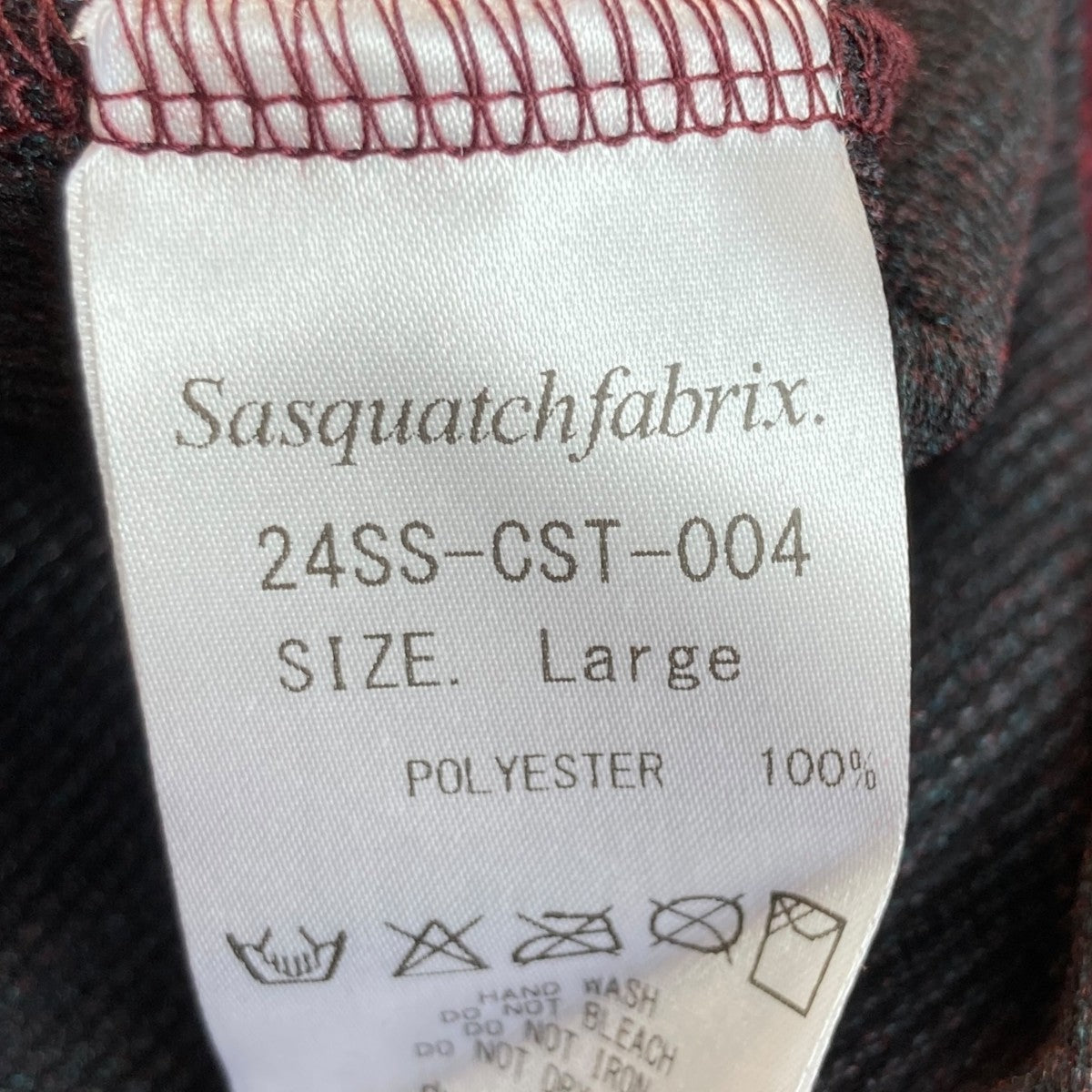 SASQUATCHfabrix． MESH VELOUR H／S T-SHIRTメッシュベロアTシャツ24SS-CST-004 古着・中古-6枚目のアイテム画像