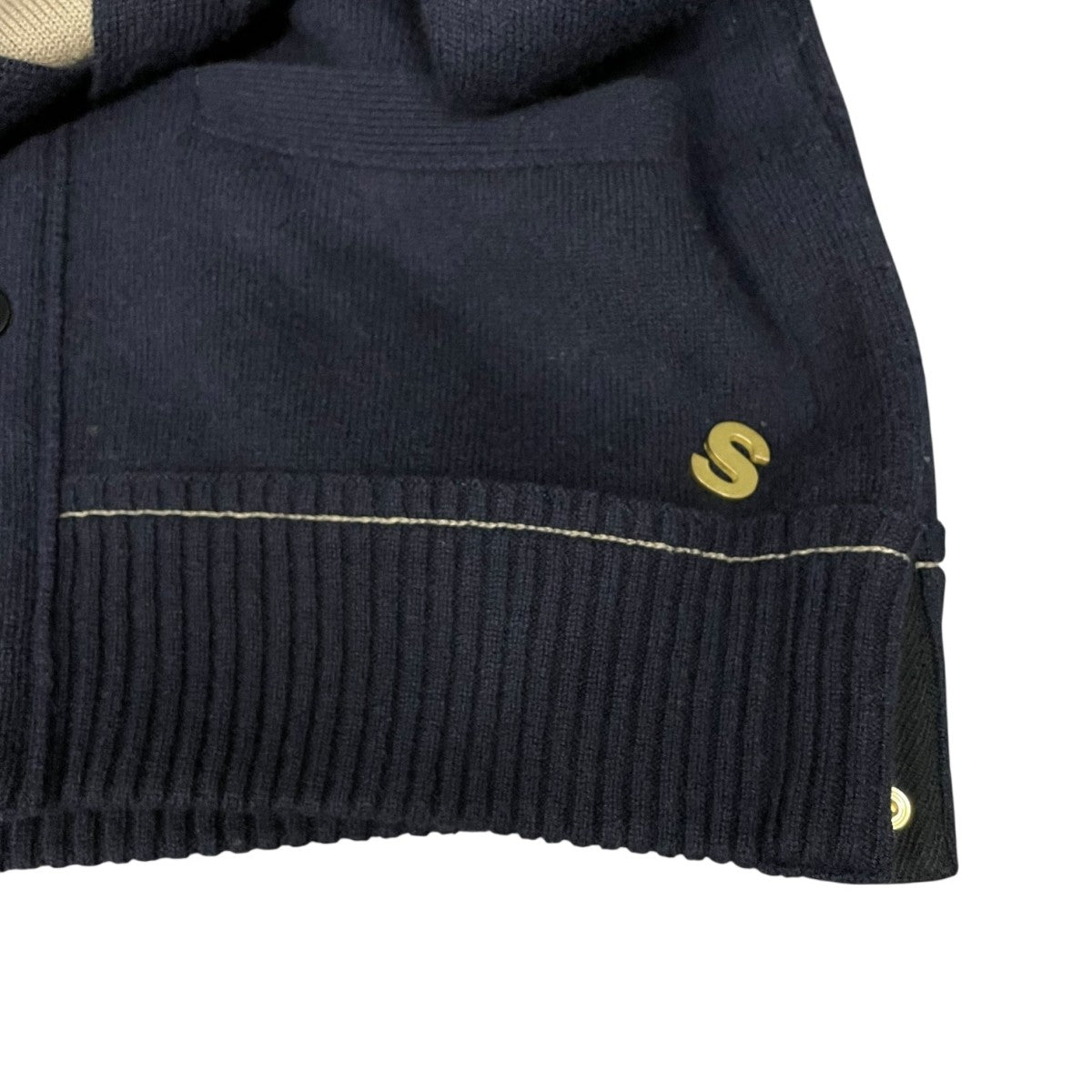 S Studs Cashmere Knit Cardigan22-02859