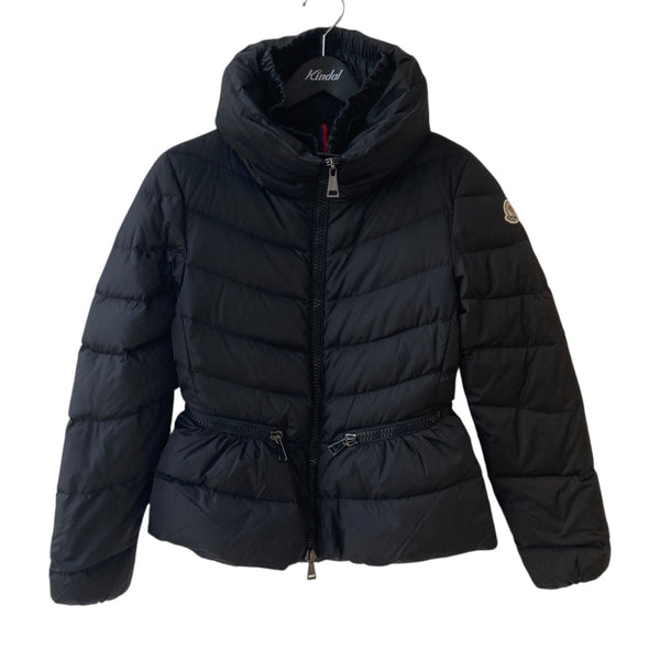 MONCLER モンクレール　MIRIEL ミリエル　ダウン　ブラック　黒　0 MONCLER(モンクレール) MIRIEL ミリエル ダブルジップ フリルダウン