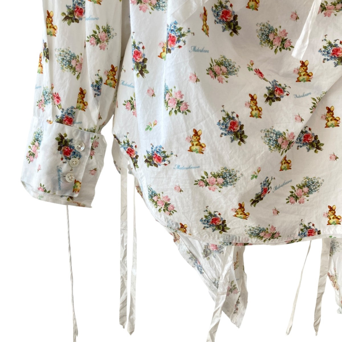 Midorikawa 花柄ロングシャツ Midorikawa(ミドリカワ) 24AW花柄シャツMID24AW-SH09 MID24AW