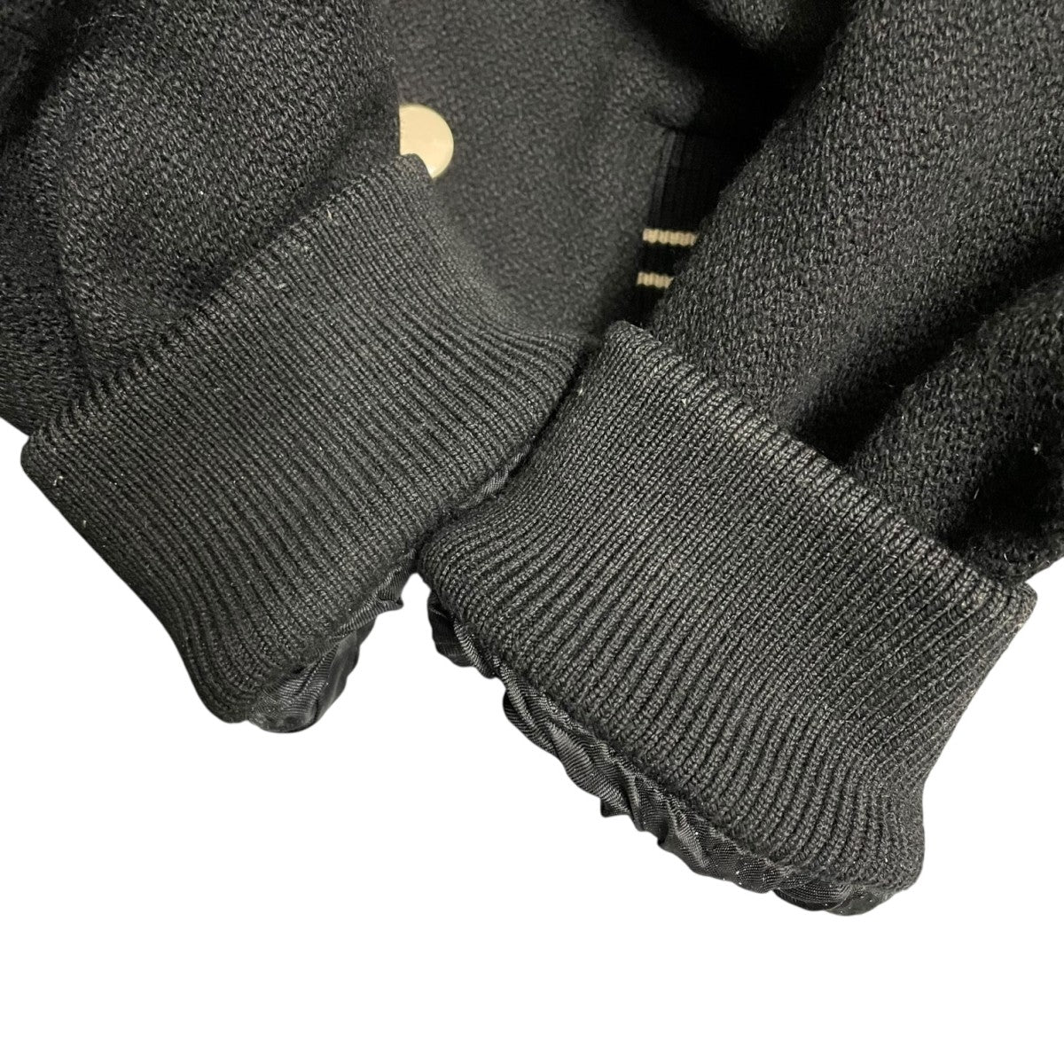 CELINE(セリーヌ) テディジャケット レザーカウボーイヨーク切替ウール