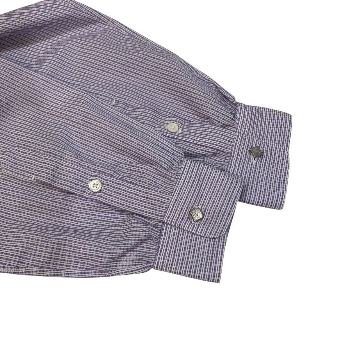 NICENESS 24SSGUARINO／N．N．P． dobby-weave band collar dress shirtドレスシャツNN-7202Y14 古着・中古-4枚目のアイテム画像