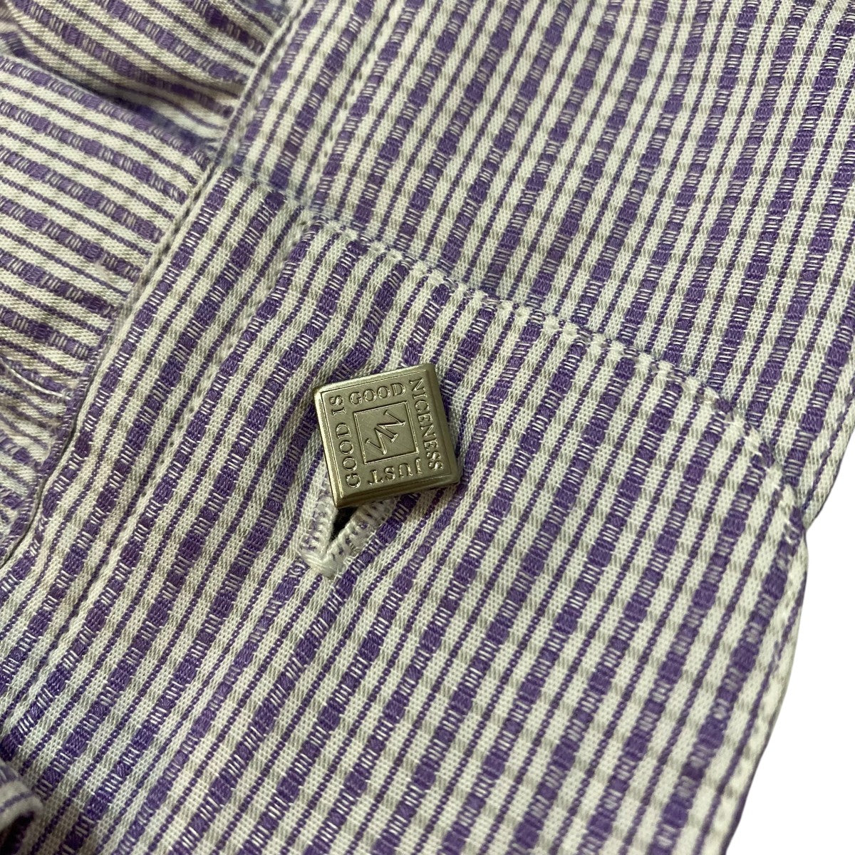 NICENESS 24SSGUARINO／N．N．P． dobby-weave band collar dress shirtドレスシャツNN-7202Y14 古着・中古-5枚目のアイテム画像