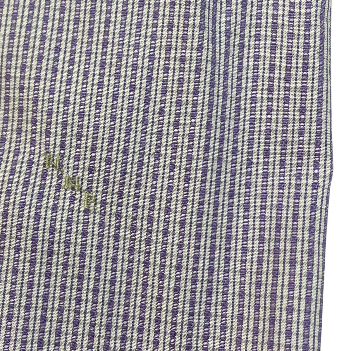 NICENESS 24SSGUARINO／N．N．P． dobby-weave band collar dress shirtドレスシャツNN-7202Y14 古着・中古-6枚目のアイテム画像