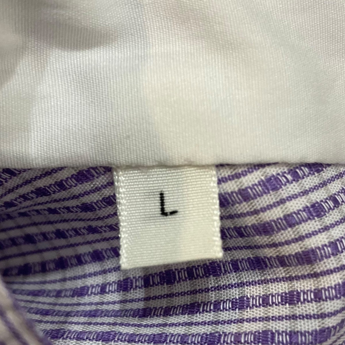 NICENESS 24SSGUARINO／N．N．P． dobby-weave band collar dress shirtドレスシャツNN-7202Y14 古着・中古-7枚目のアイテム画像
