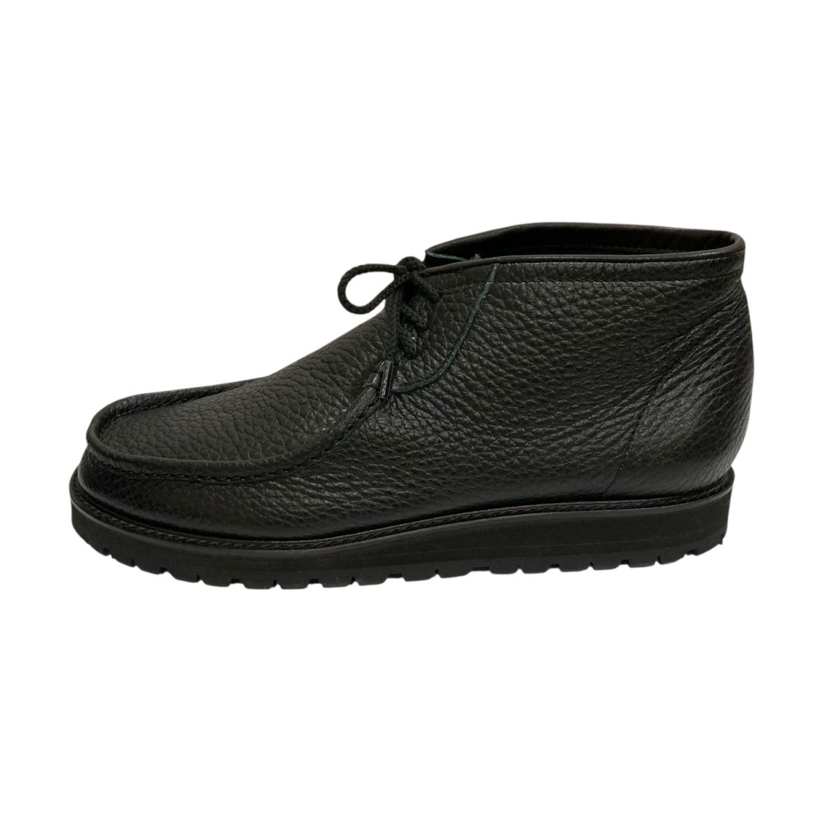 STOCK NO．(ストックナンバー) BLACK EMBOSSEDモカシンブーツ