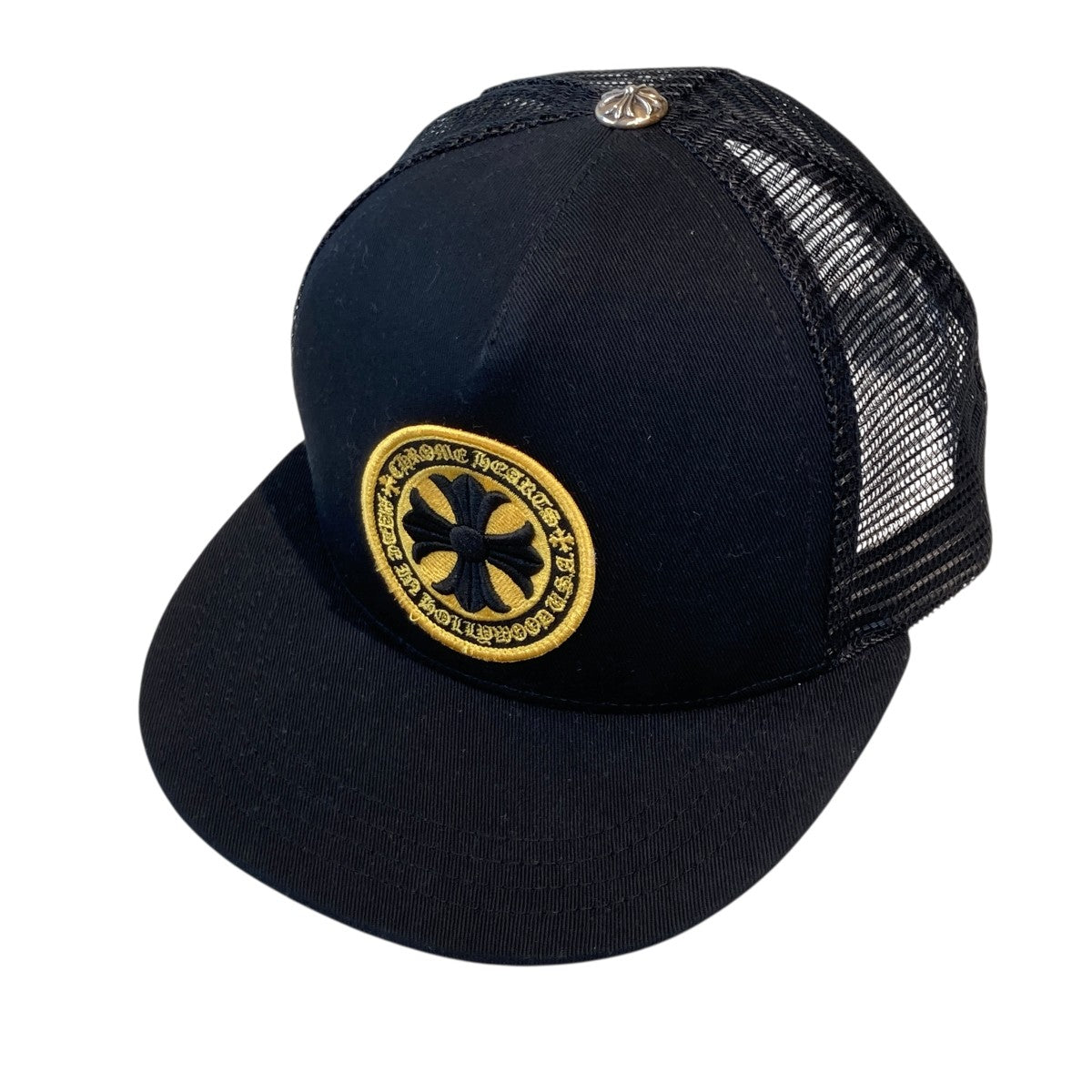 【美品】クロムハーツキャップ　タガー刺繍　ブラック　正規品 CHROME HEARTS(クロムハーツ) ダガー刺繍トラッカーキャップ