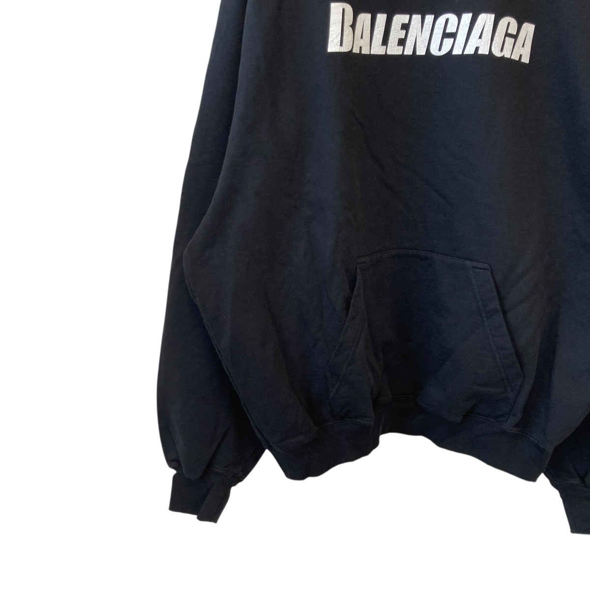 BALENCIAGA(バレンシアガ) 22AWDestroyed Logo-Print Hoodie