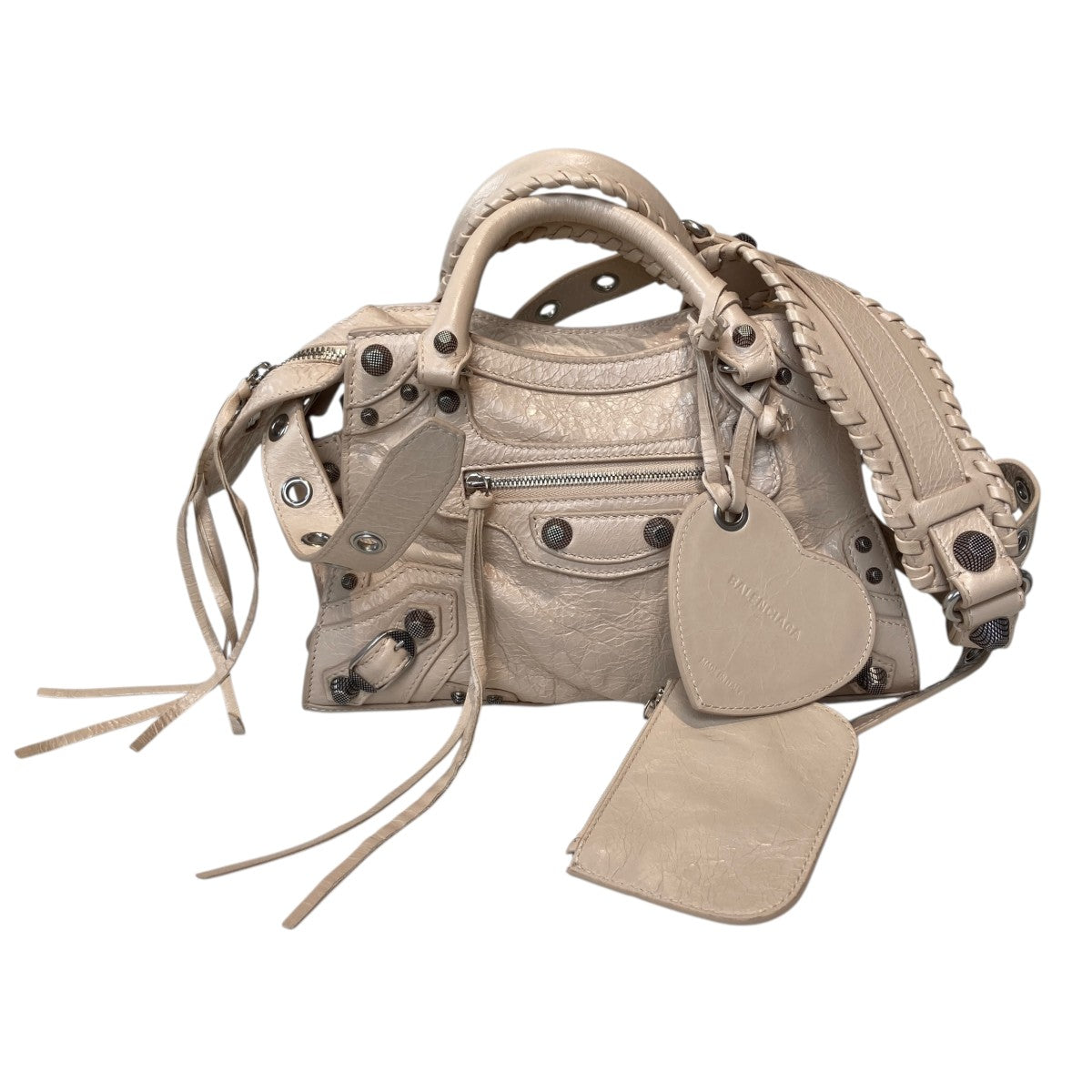 BALENCIAGA NEO CAGOLE XSレザー 2WAYハンドバッグ700940 古着・中古-1枚目のアイテム画像