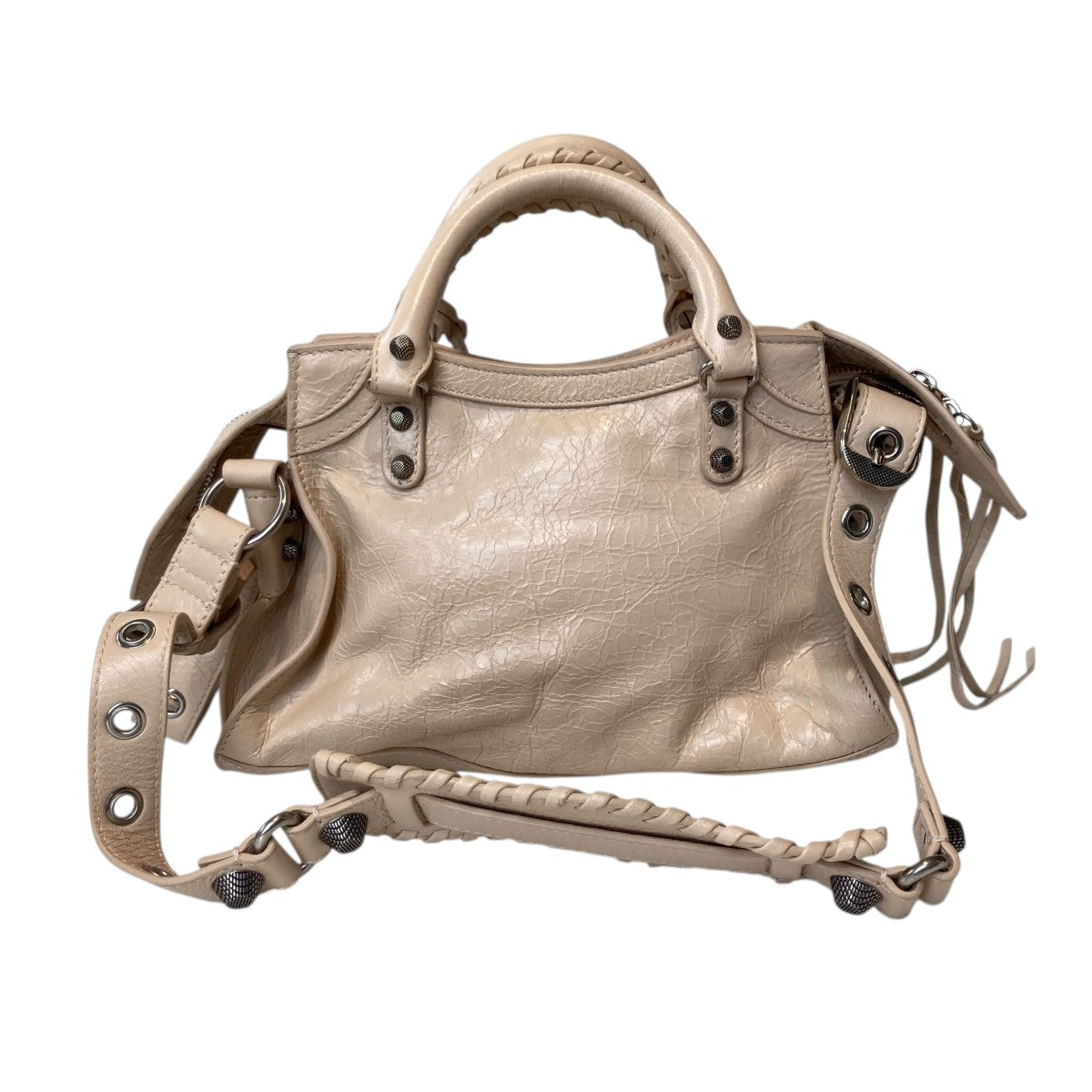 BALENCIAGA Neo Cagole XS ハンドバッグ 2WAY 国内発】BALENCIAGA NEO CAGOLE XS ハンドバッグ メタリック