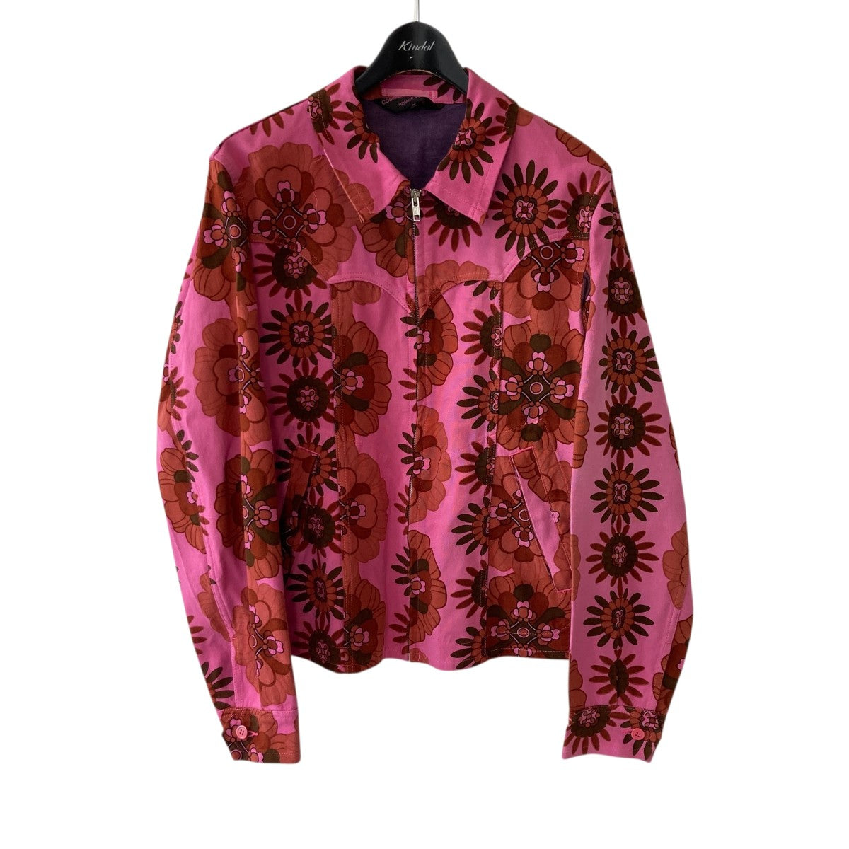 COMME des GARCONS HOMME PLUS 05SS製品染め加工花柄ジップアップジャケットPO-J024 古着・中古-1枚目のアイテム画像
