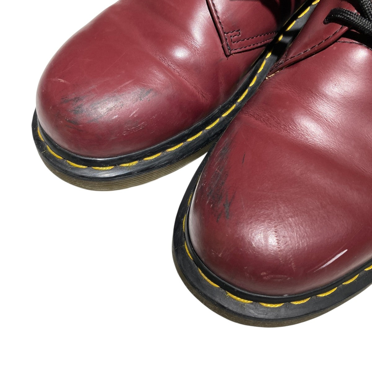 Dr. Martens バーガンディ レッド 3ホールレザーシューズ 厚底 Dr. Martens バーガンディ レッド 3ホールレザーシューズ 厚底