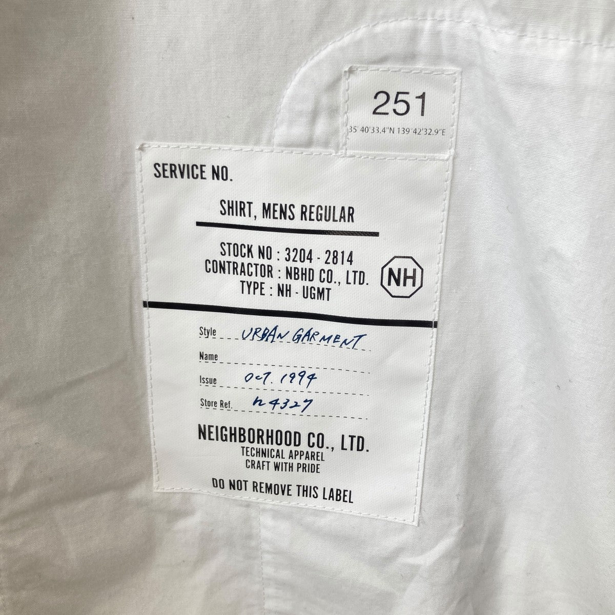 NEIGHBORHOOD(ネイバーフッド) 25SSPLAIN SHIRT LS長袖シャツ251SPNH