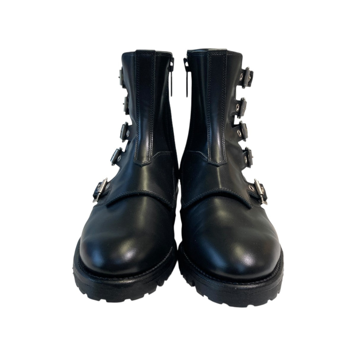 バックルブーツ　27.5 blackmeans ブラックミーンズ blackmeans - ロングバックルブーツ / BLACK SUEDE | HAZE