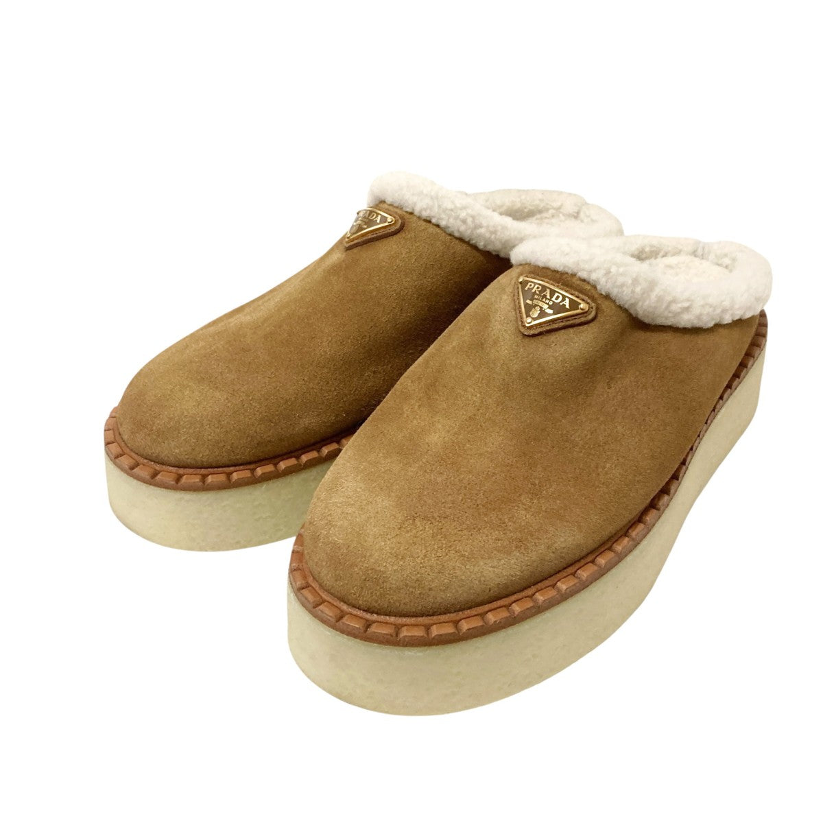 PRADA 24AWスウェードミュール 古着・中古-1枚目のアイテム画像