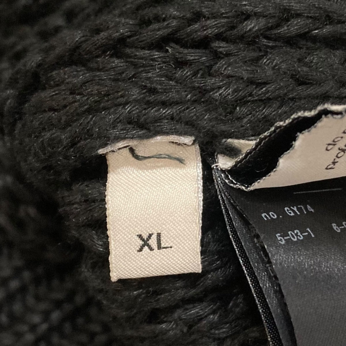 【美品】  Cristaseya / クリスタセヤ | 2022SS | LINEN RIBBED 3YARN GILLET / オーバー ニット ベスト | XL | black | レディース LINEN RIBBED 3 YARN GILET - Licavou shopping