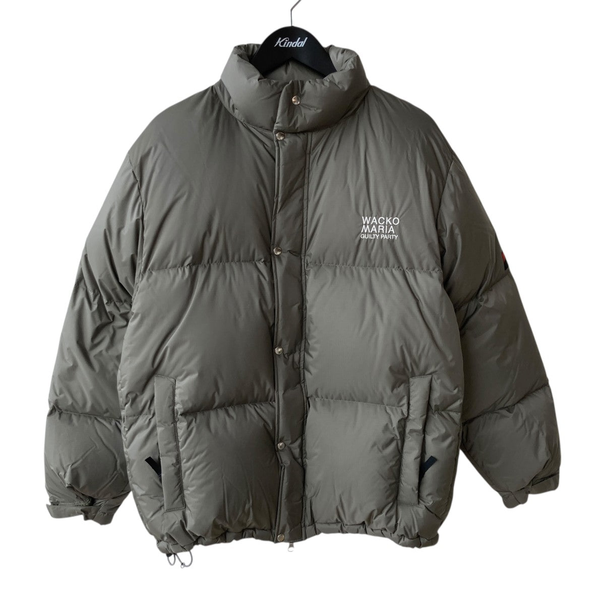 WACKO MARIA×NANGA 23AW ダウンジャケット Lサイズ WACKO MARIA×NANGA 23AWロゴ刺繍ダウンジャケット23B76 23B76 オリーブ