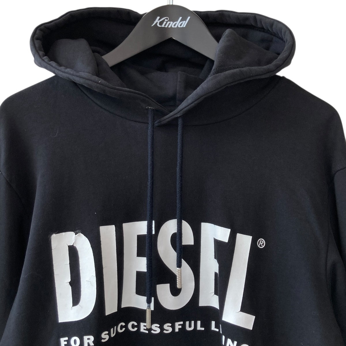 新品】ディーゼル DIESELパーカー カタカナ シルバー