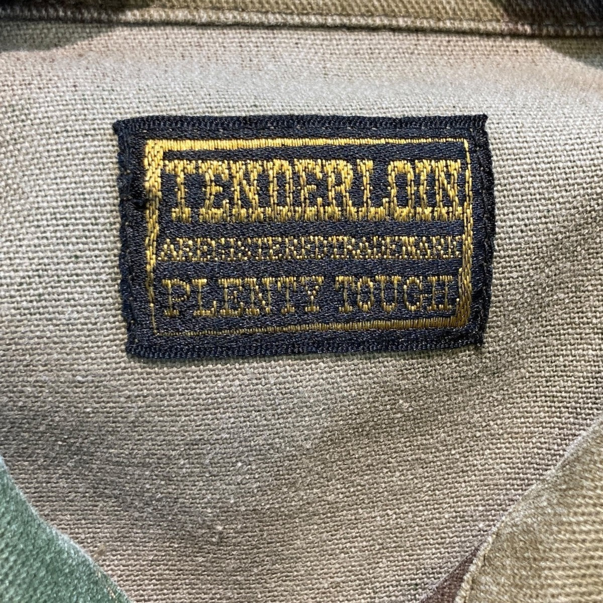 TENDERLOIN(テンダーロイン) カモフラミリタリージャケット オリーブ