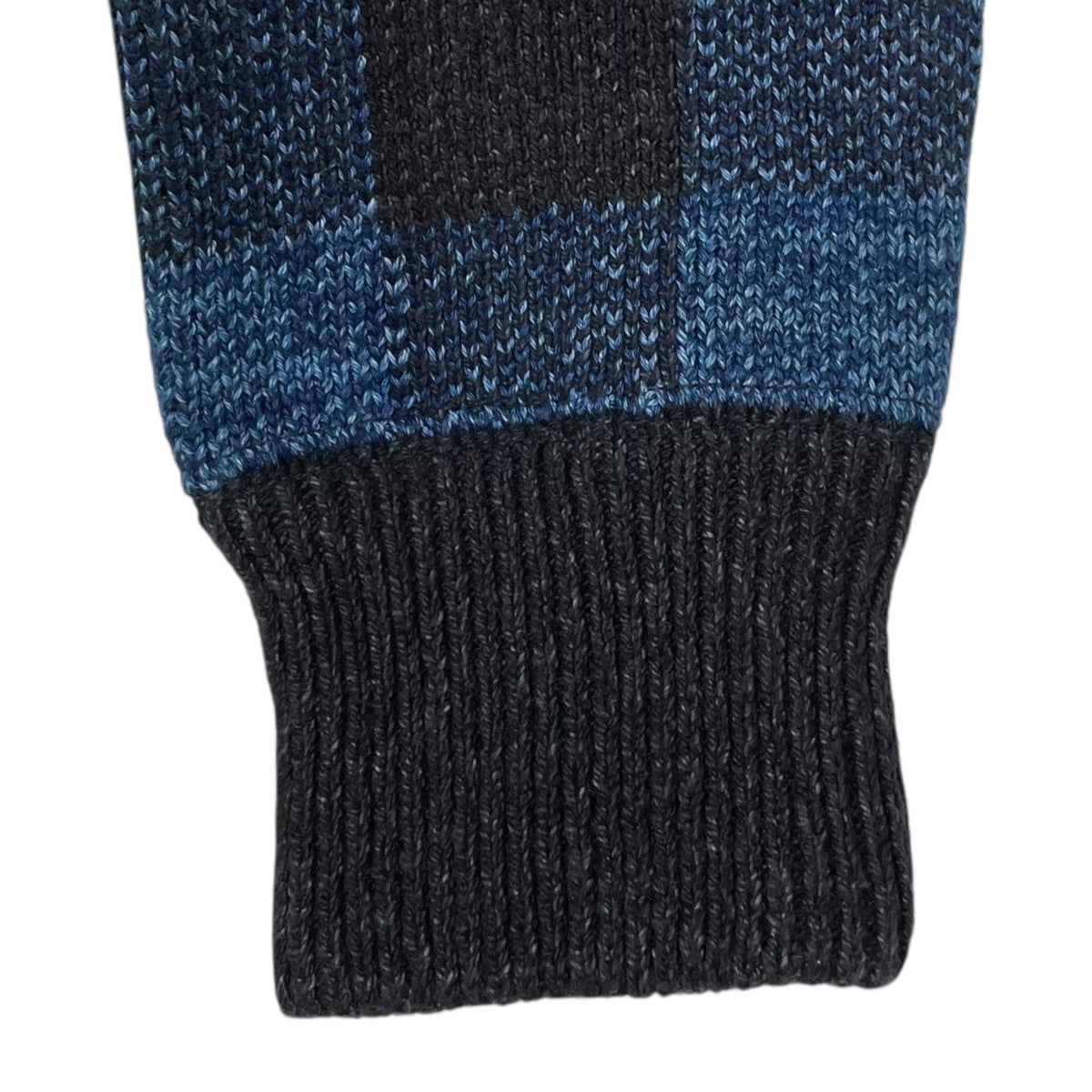 RRL(ダブルアールエル) チェック柄ジップアップコットンニット