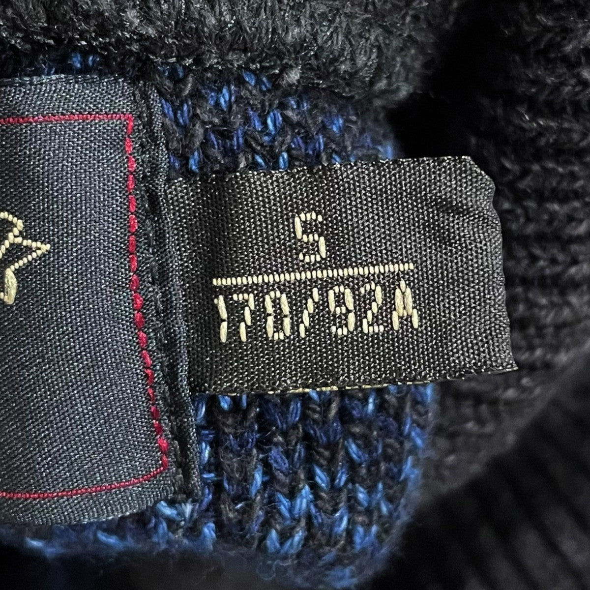 RRL(ダブルアールエル) チェック柄ジップアップコットンニット