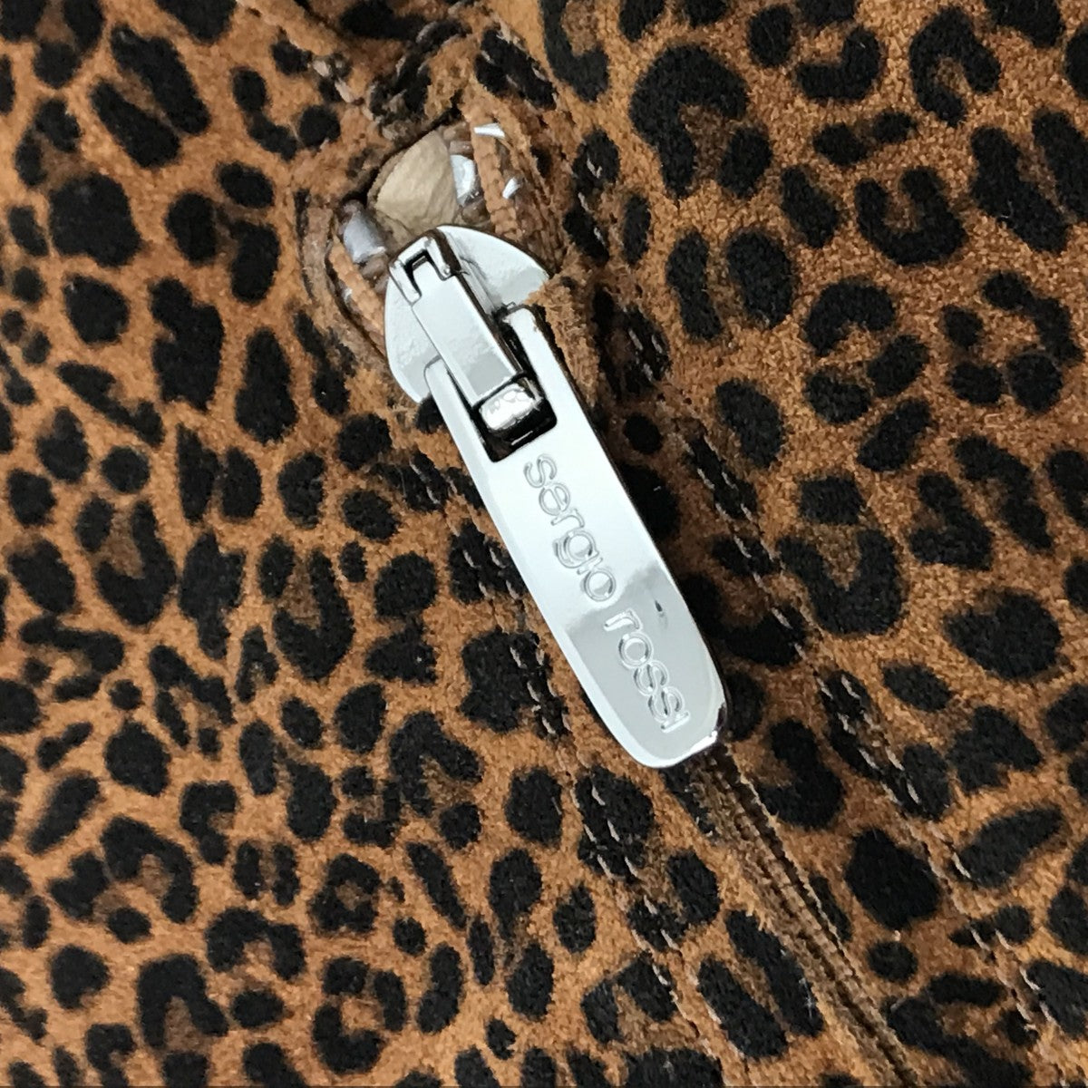 sergio rossi(セルジオロッシ) ヒョウ柄ロングブーツ ブラウン サイズ