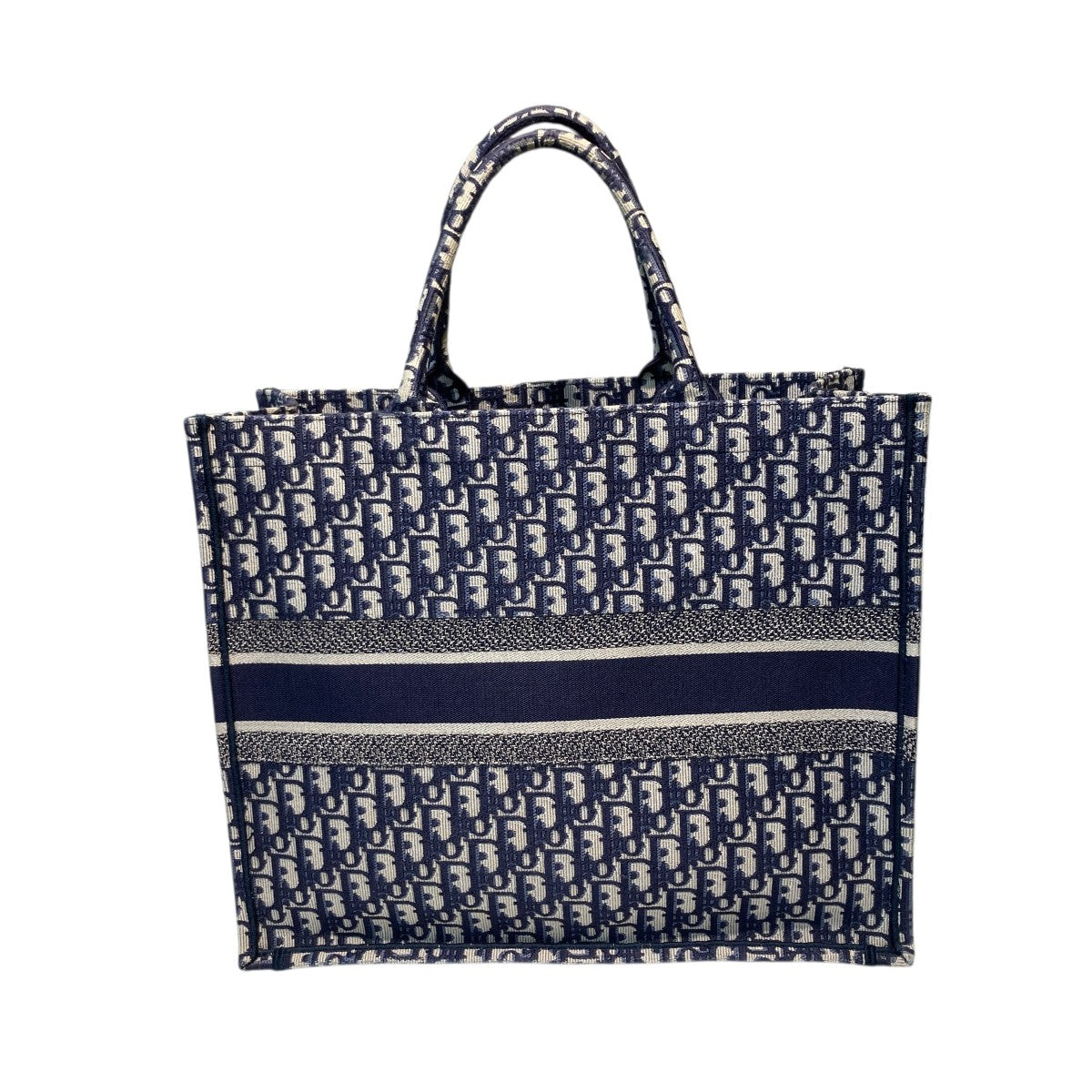 CHRISTIAN DIOR　ブックトート　ミディアム　 ネイビー Christian Dior 22年製BOOK TOTEブックトート ミディアム トート