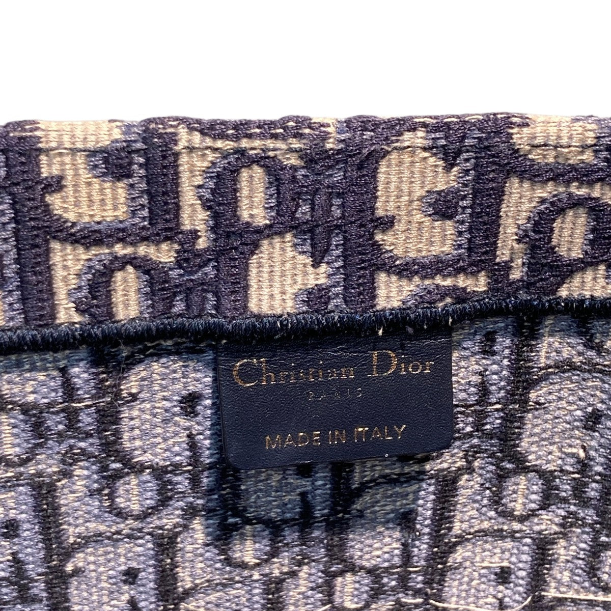CHRISTIAN DIOR　ブックトート　ミディアム　 ネイビー Christian Dior 22年製BOOK TOTEブックトート ミディアム トート