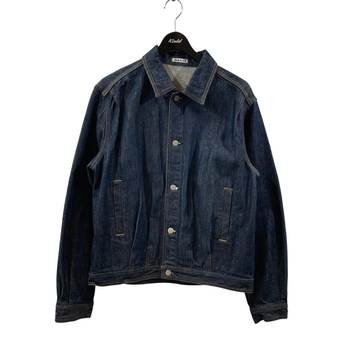 【美品】AURALEE オーラリー 21awデニムジャケット Auralee テクスチャード デニムジャケット | ブルー | FARFETCH JP