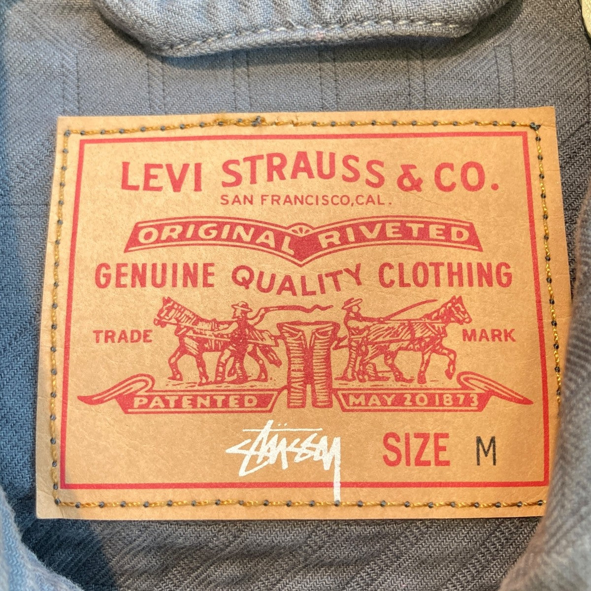 ほ*え様 Levi Strauss & Co. デニムジャケット Lサイズ LEVI STRAUSS ライトストーン 金糸 デニム ジャケット L - メルカリ