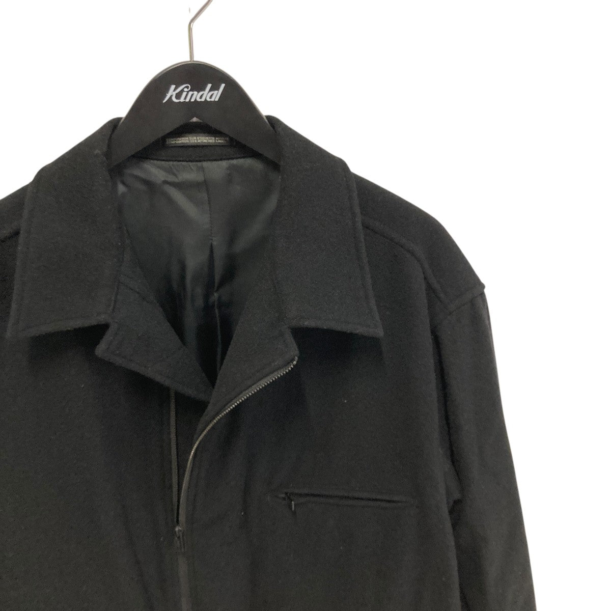 Yohji Yamamoto pour homme 24AWAIRY MOSSER ZIPPER BLOUSONコートHO-Y03-102 古着・中古-3枚目のアイテム画像