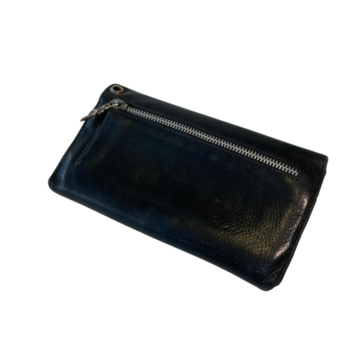 【美中古品】Chrome Hearts Wave Long Wallet 長財布 CHROME HEARTS(クロムハーツ) WAVE WALLET CROSS BUTTON長財布
