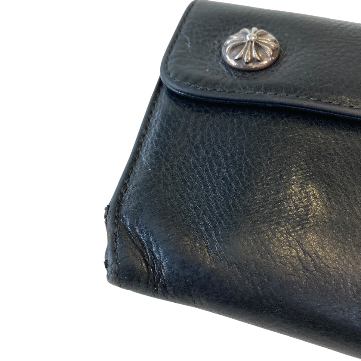 CHROME HEARTS WAVE WALLET CROSS BUTTON長財布 古着・中古-9枚目のアイテム画像