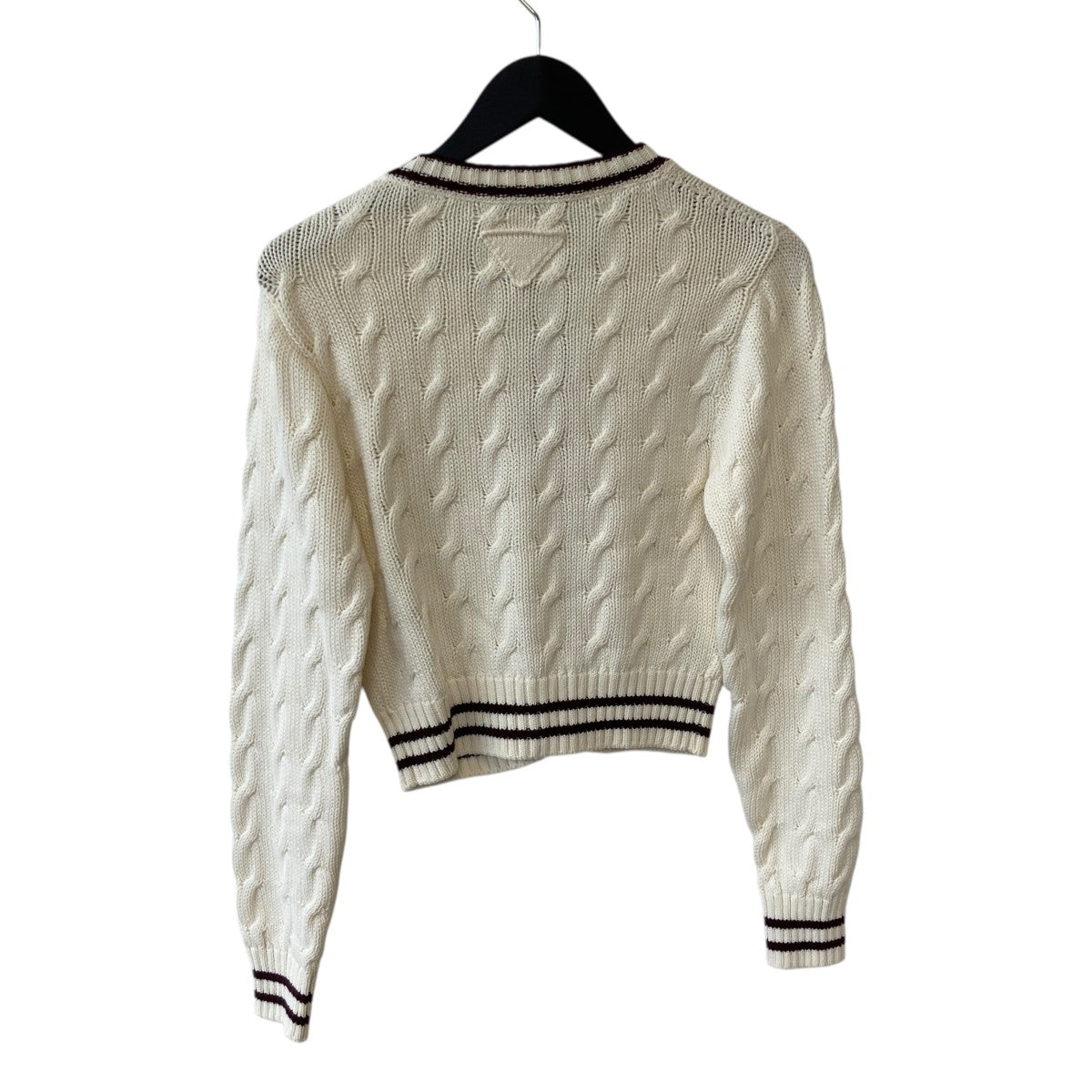PRADA(プラダ) ケーブルニットカーディガンP25N03 P25N03 アイボリー