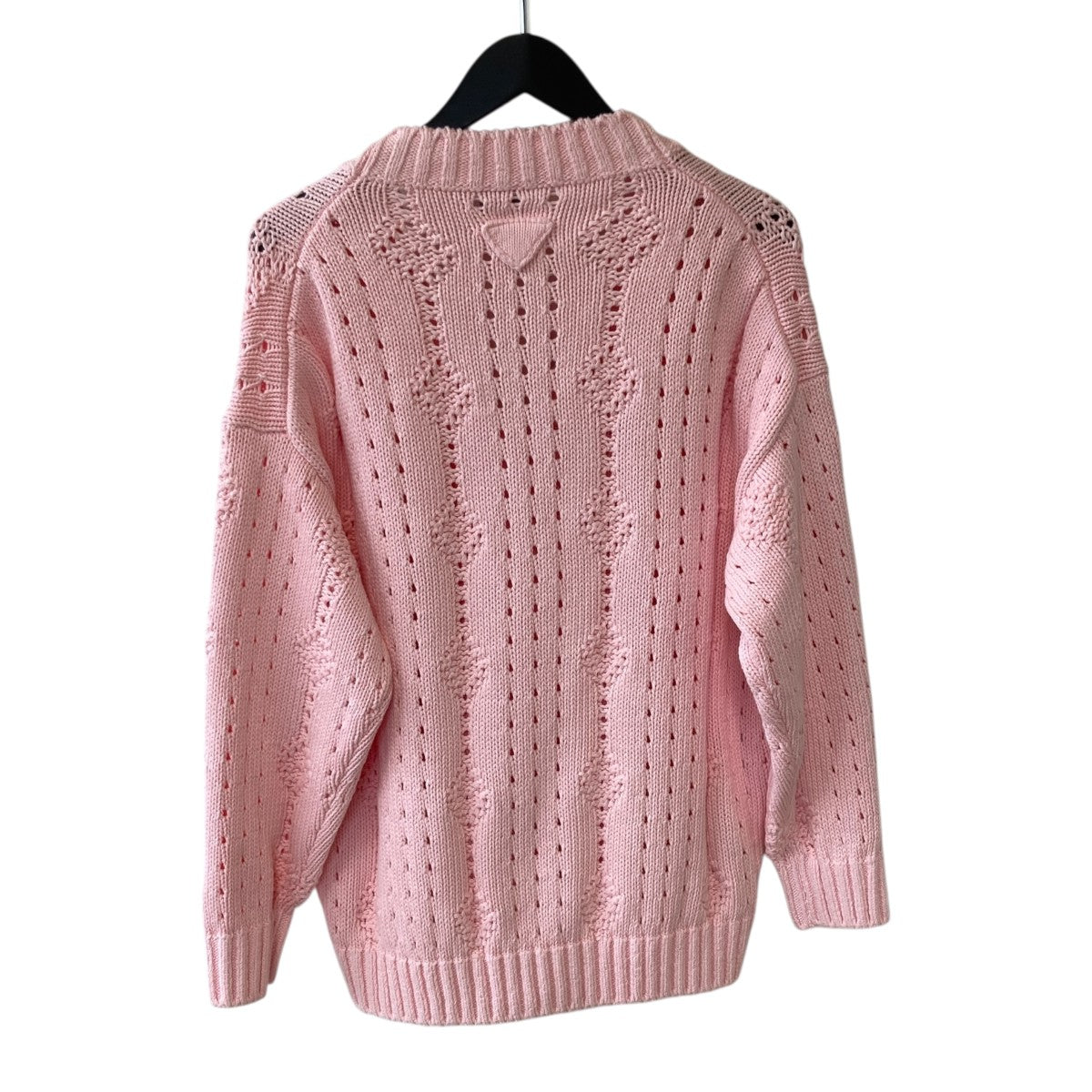 PRADA(プラダ) カシミヤニット ブラック×ホワイト サイズ 42｜【公式