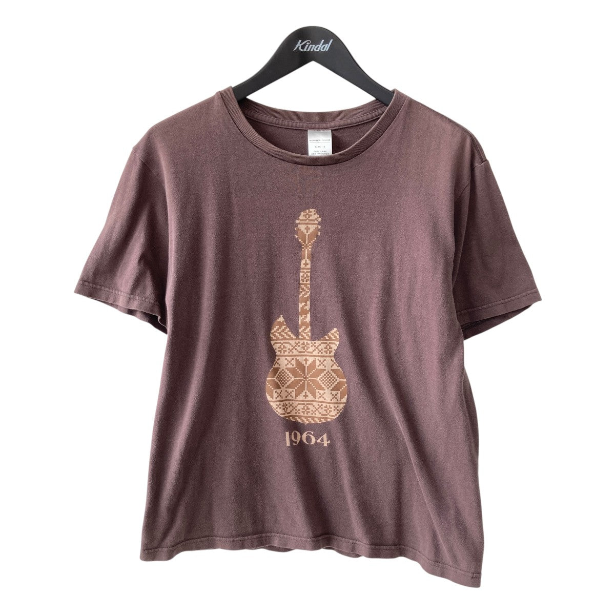 ♡ナイページ♡ NUMBER (N)INE(ナンバーナイン) 02AWジョージ期Tシャツ ブラウン