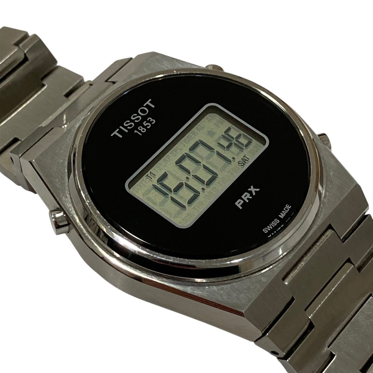TISSOTティソ　PRX クォーツ　ブラック 正規品TISSOT ティソ PRX ブラック文字盤 クォーツ駆動（電池