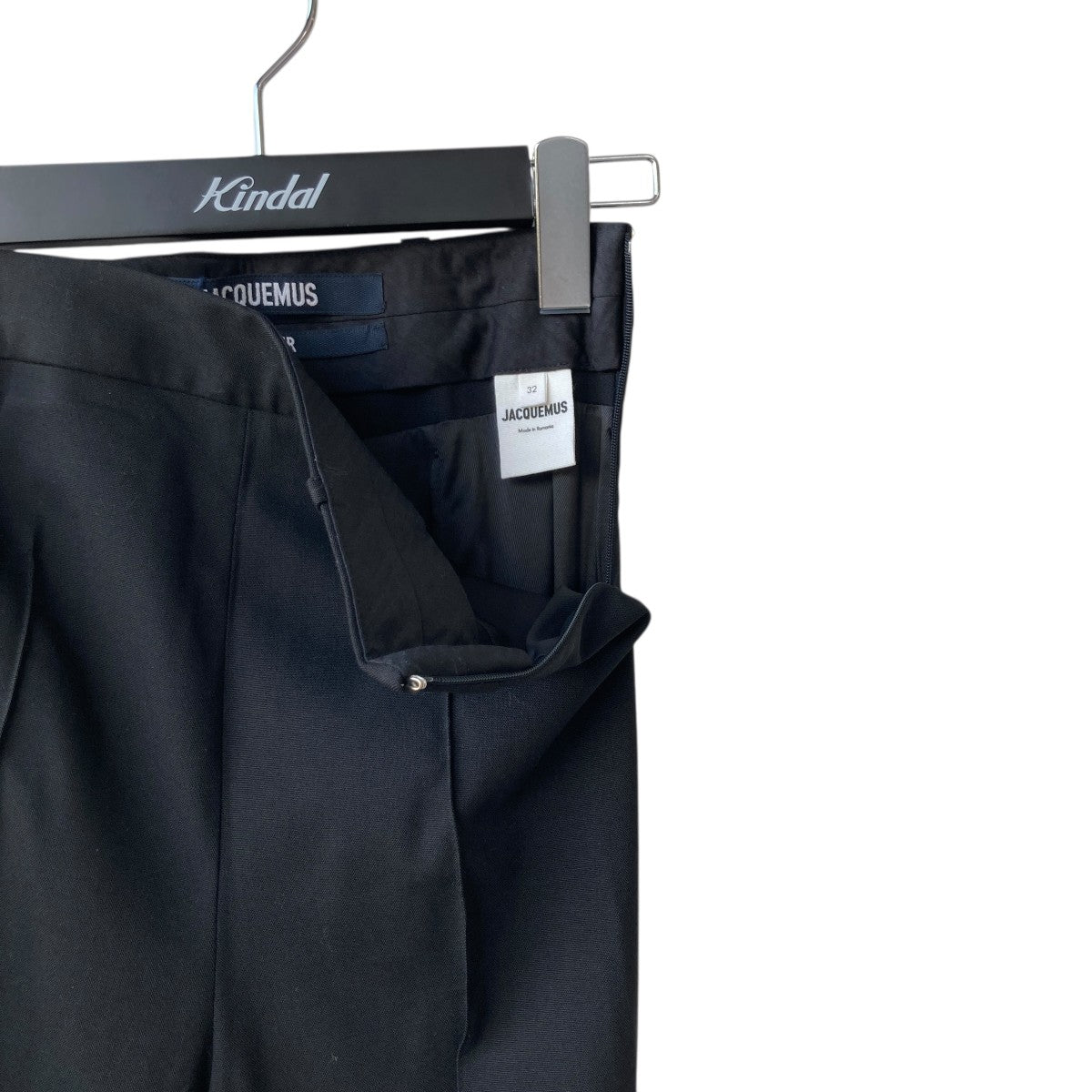 JACQUEMUS(ジャックムス) 22AWLE PANTALON MERRIAスラックス ブラック