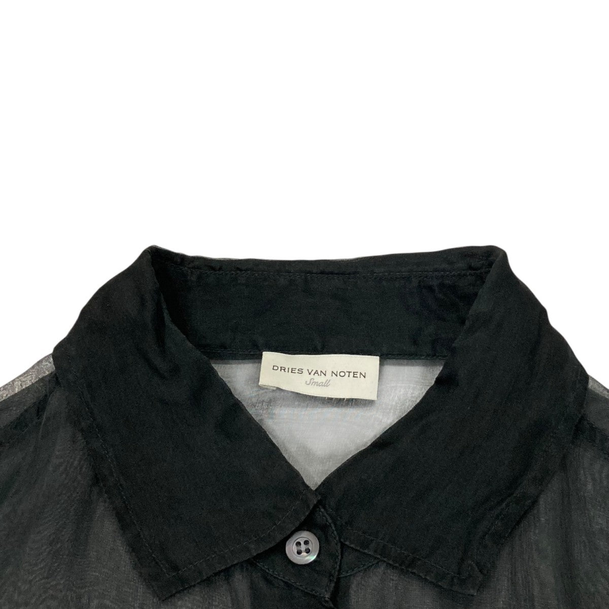 DRIES VAN NOTEN(ドリスヴァンノッテン) シアーシャツ ブラック