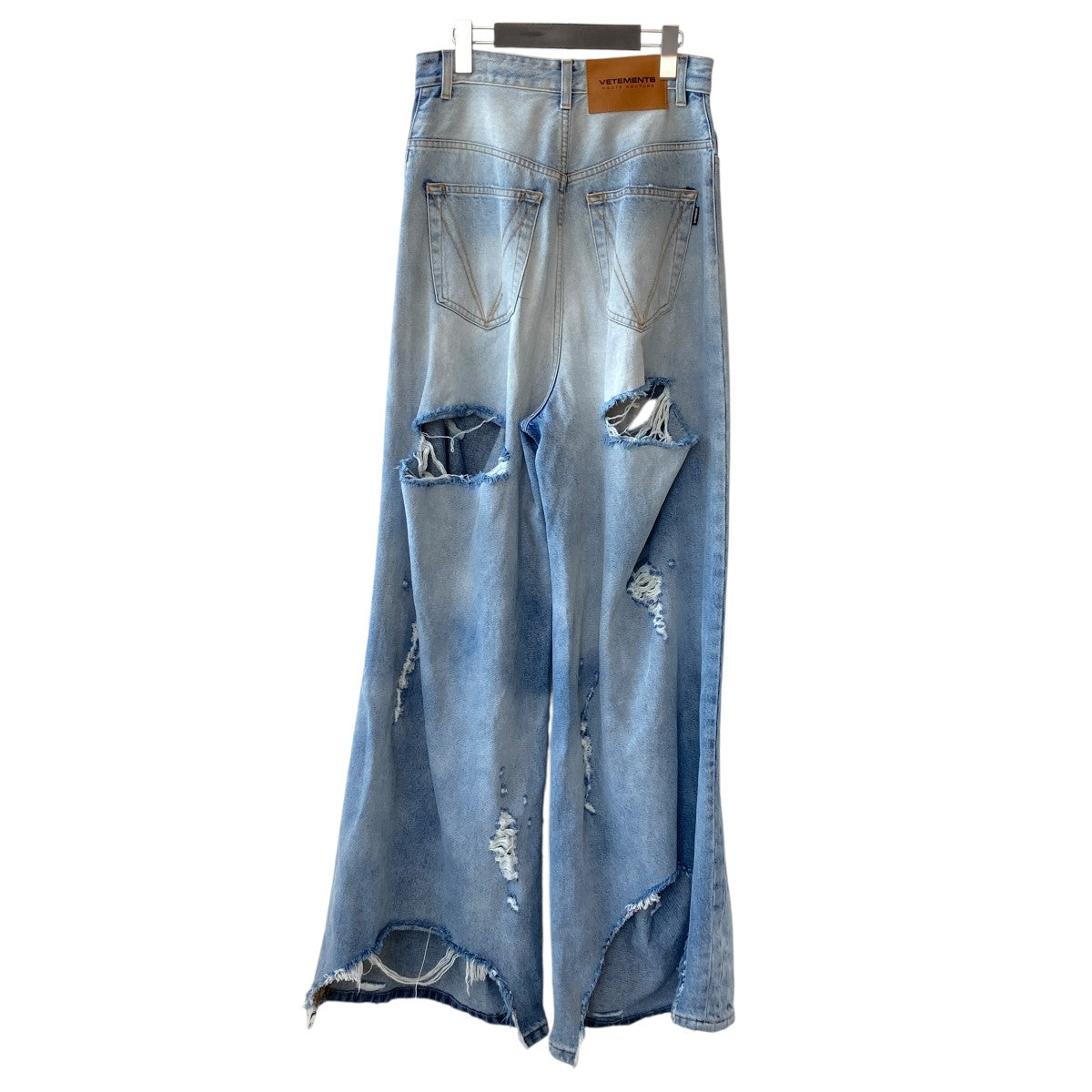 VETEMENTSデストロイバギー VETEMENTS ヴェトモン 23SS DESTROYED BAGGY JEANS デストロイ