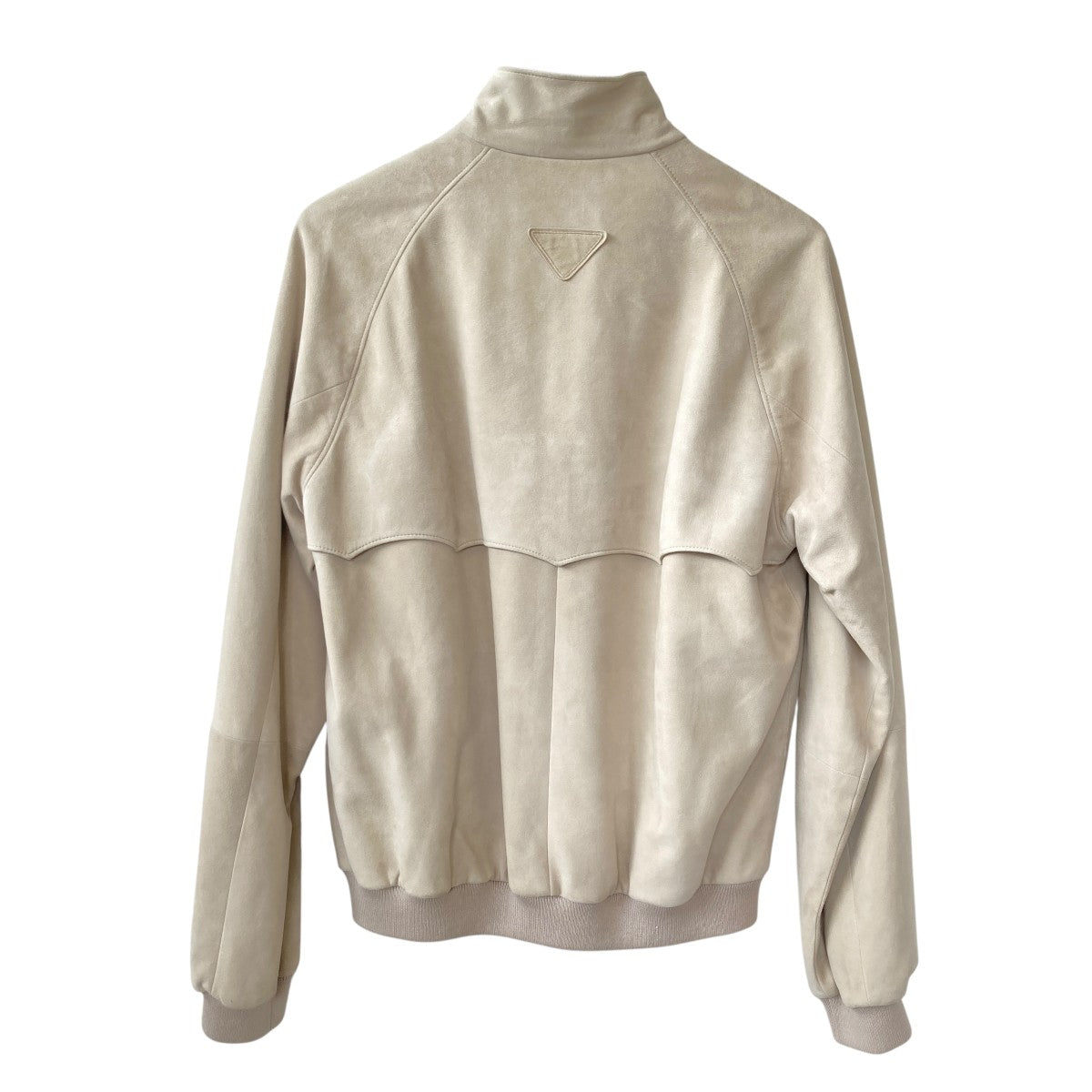 PRADA ベージュ ジップアップジャケット PRADA(プラダ) 22AWカーフスキン スウェードジャケットUPW467