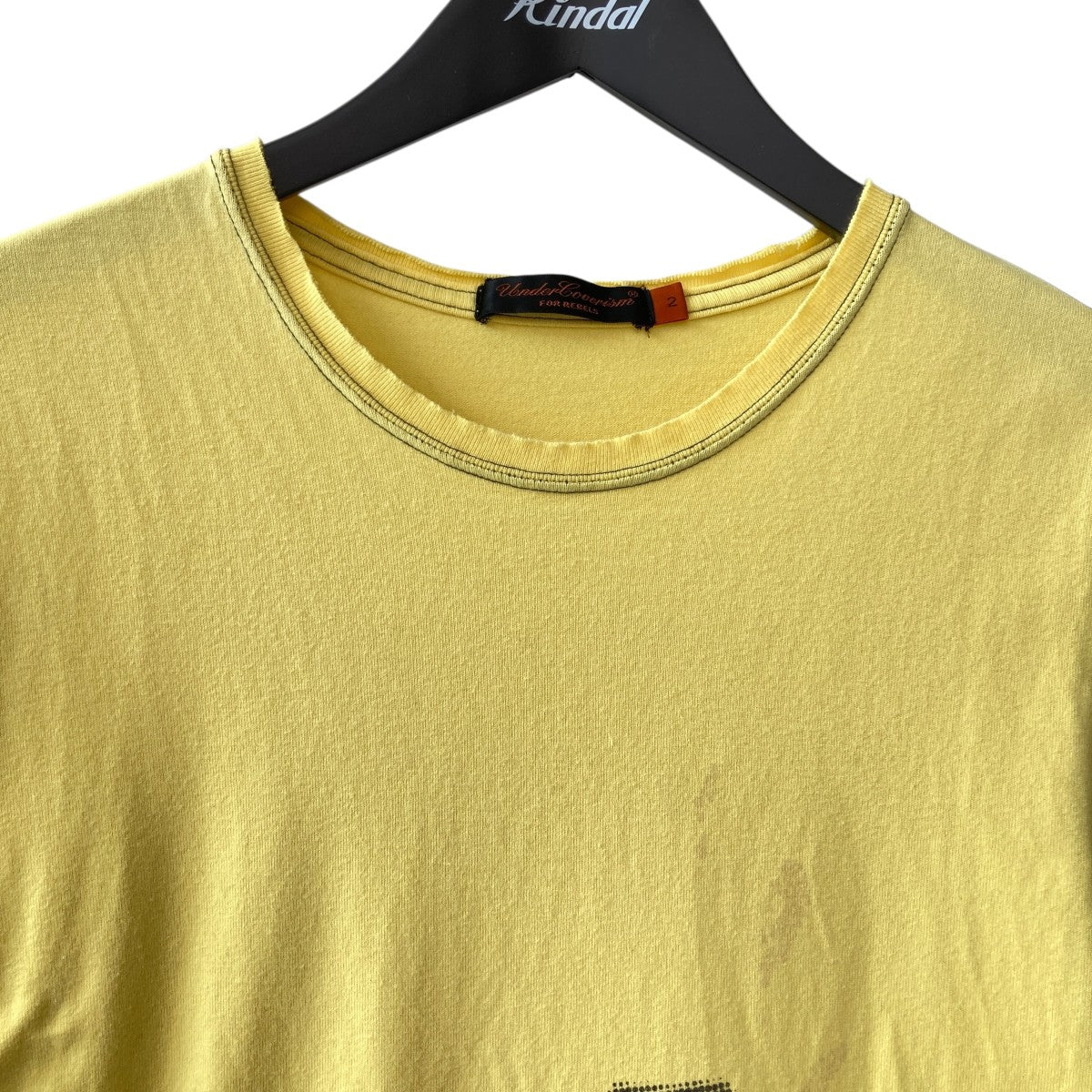 【関税込み】Undercoverism イエロー コットン Tシャツ UNDERCOVERISM(アンダーカバーイズム) Tシャツ イエロー サイズ