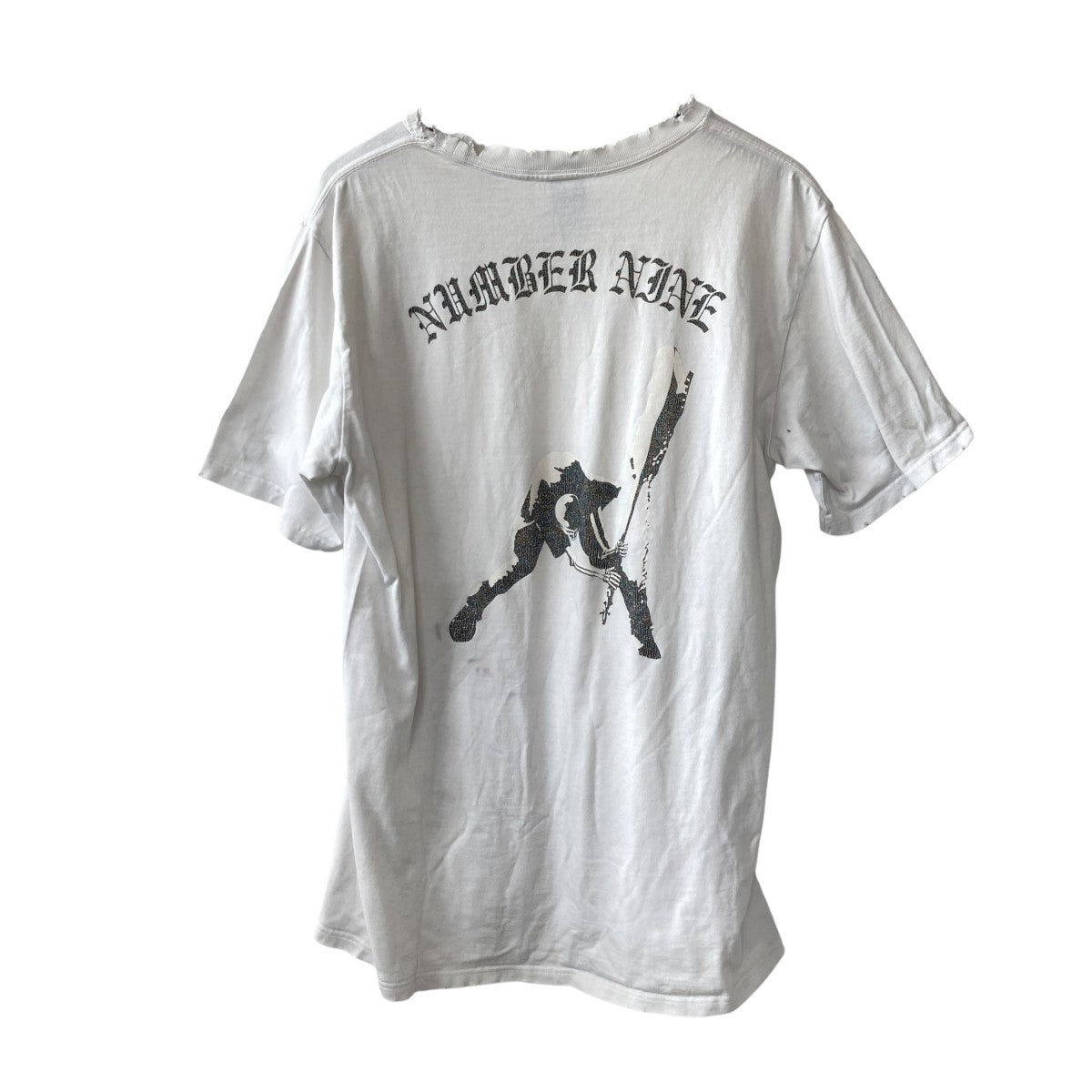 NUMBER (N)INE(ナンバーナイン) 04SSdream期加工 スカルTシャツ