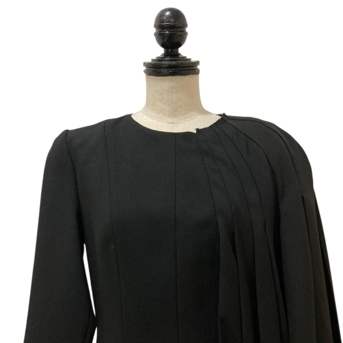 GUCCI(グッチ) アシンメトリープリーツロングドレス ブラック サイズ