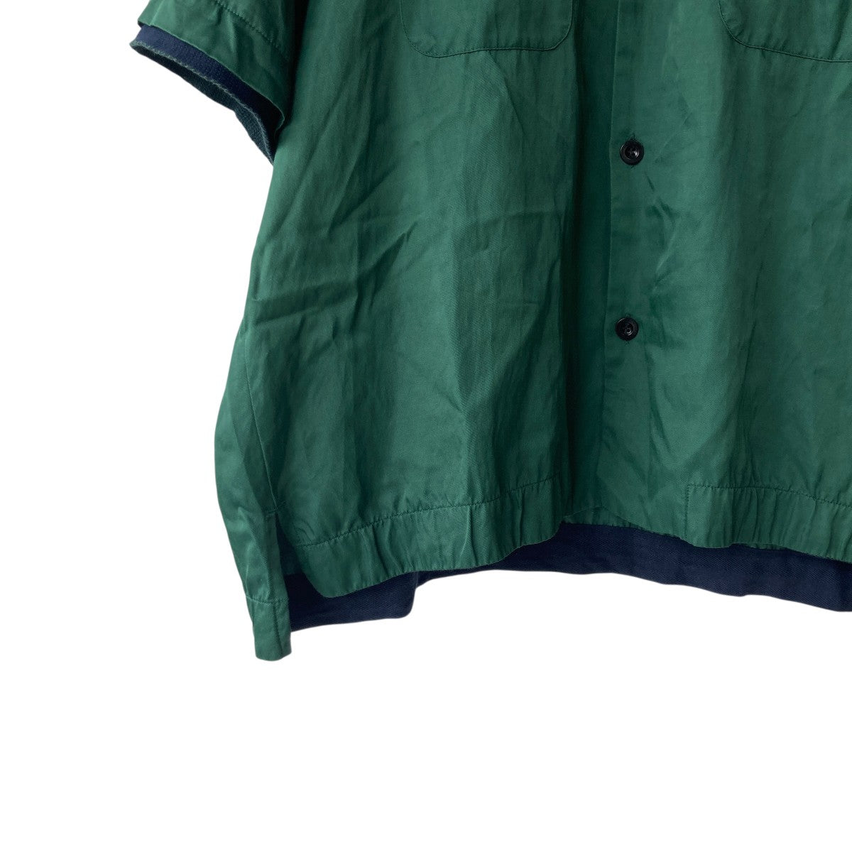 sacai ボウリングシャツ 22-02792M サイズ2 Yahoo!オークション - サカイ Sacai 22SS 22-02792M Cotton