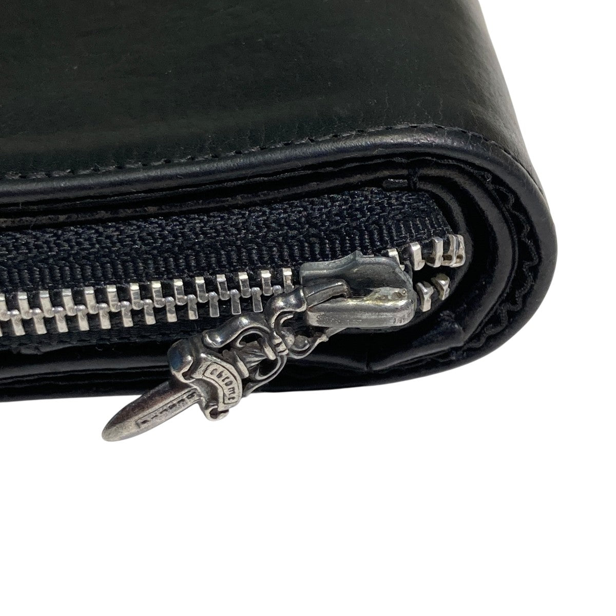 CHROME HEARTS(クロムハーツ) SQ ZIP BILL二つ折り財布 ブラック