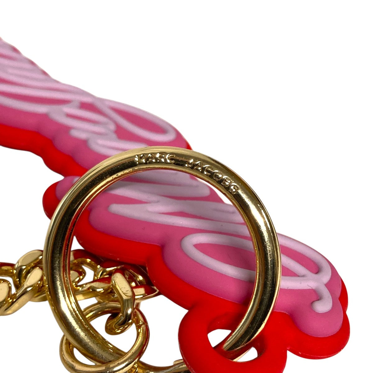 MARC JACOBS 25SSCURSIVE LOGO BAG CHARM SLGキーホルダー バッグ チャーム 古着・中古-5枚目のアイテム画像