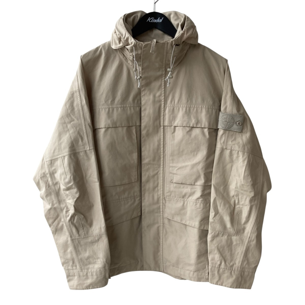 ＊STONE ＊コットン フーディー STONE ISLAND - 【ラスト1点】 BRUSHED COTTON CANVAS, GARMENT